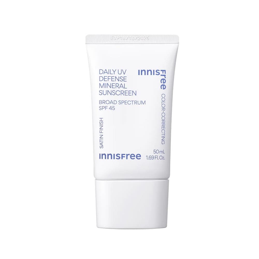 Daily UV Defense Mineral Sunscreen SPF 45 with Color Correcting innisfree